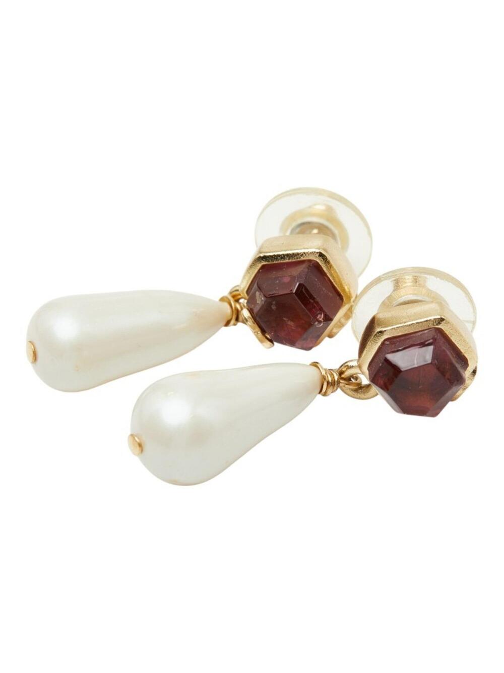 Chanel Cc Logo Stud Earrings Metal #276091C59B